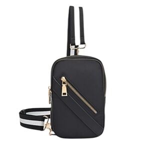 Sol & Selene Unisex Accolade Convertible Black Belt & Crossbody bag